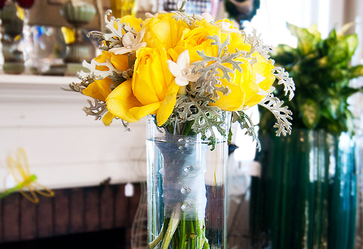 Yellow Wedding Flowers in Green Bay